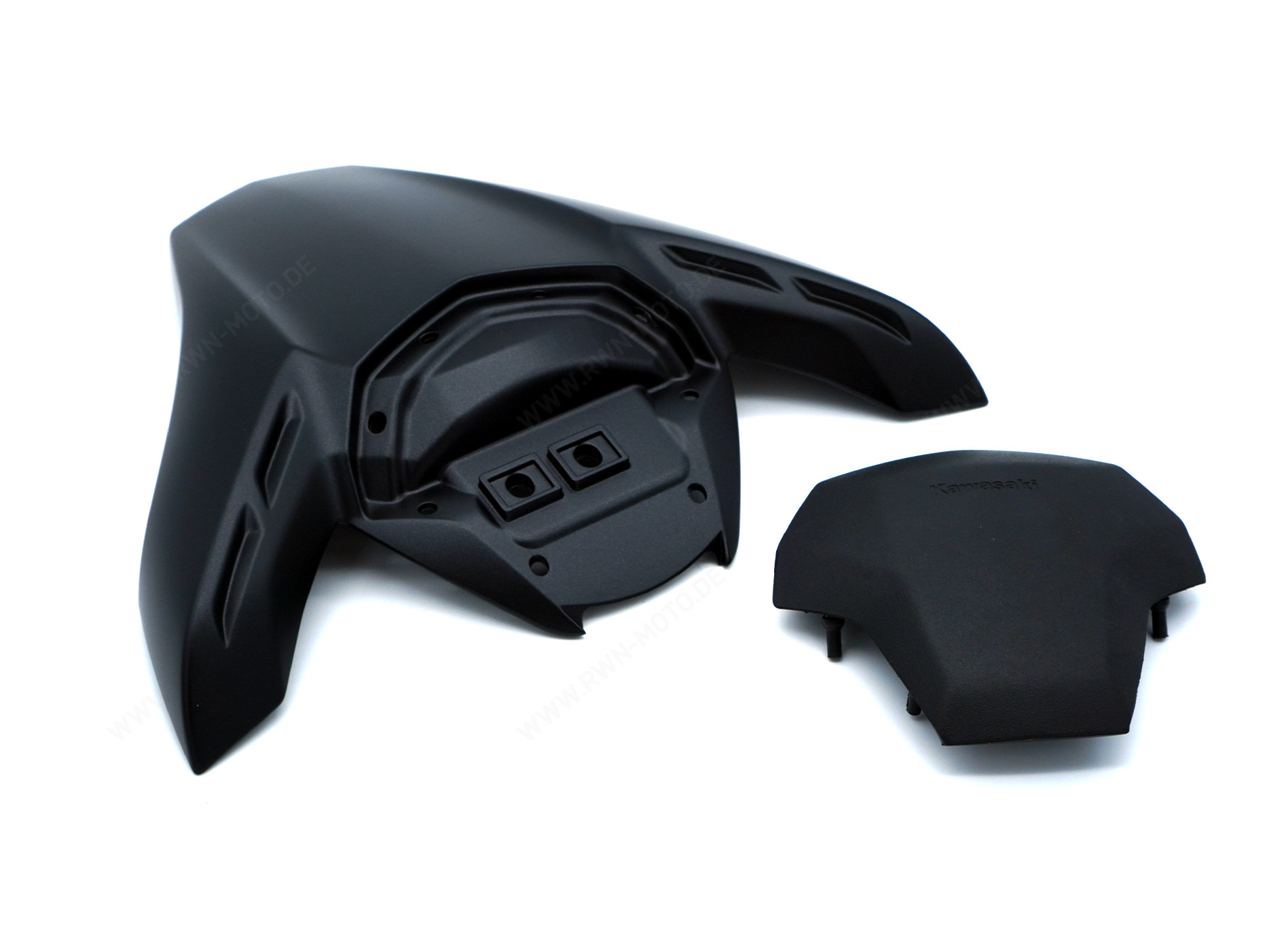 Cubierta del pasajero Negro Chispa Plano Metálico Z900 2020 Original Kawasaki