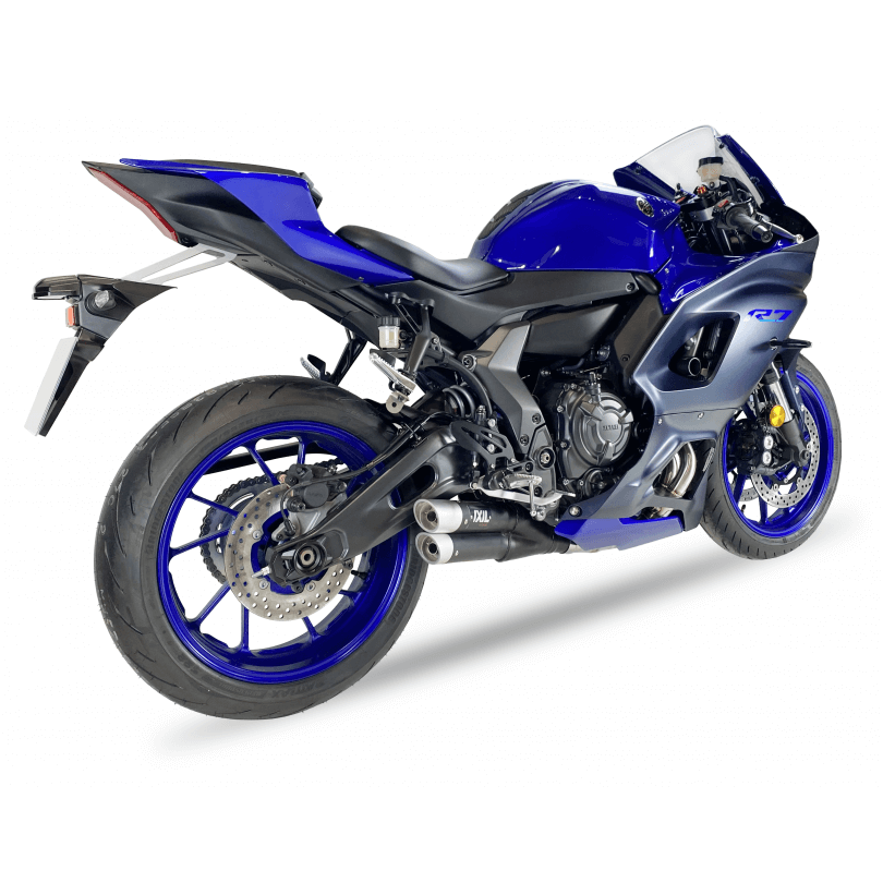 IXIL HYPERLOW XL para Yamaha YZF-R7, acero inoxidable negro, homologado E, Euro5