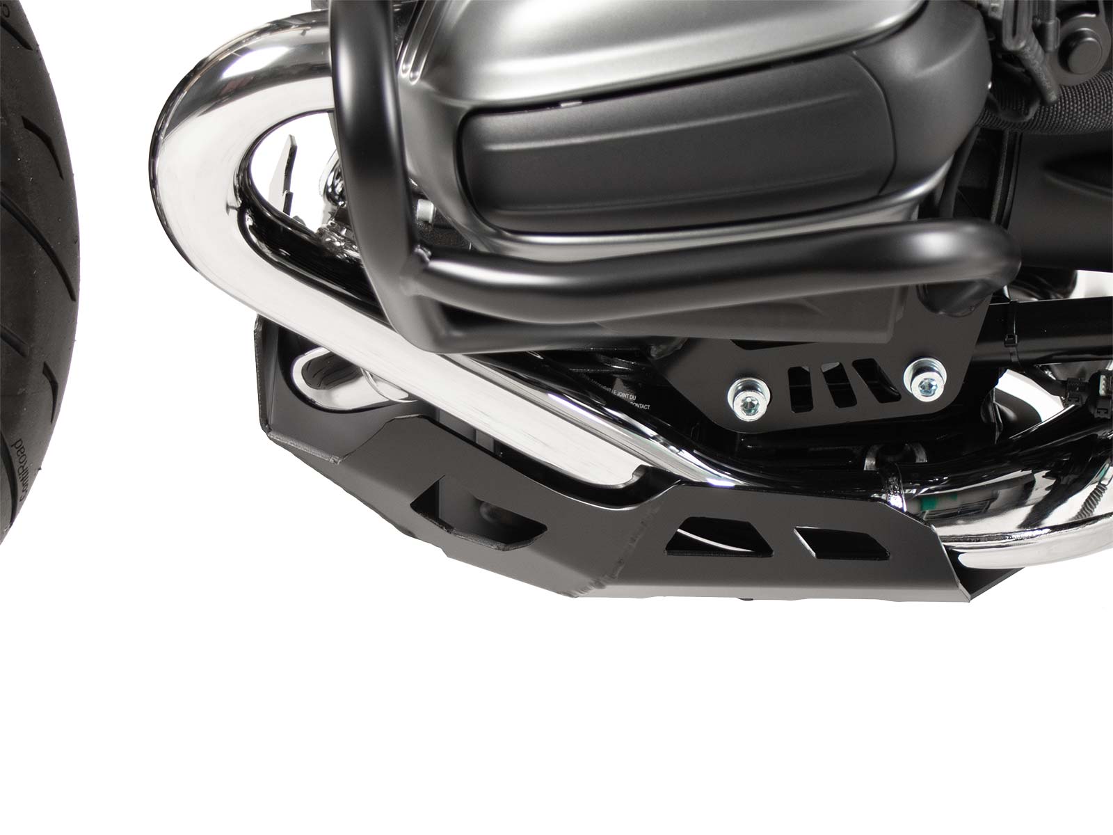 Placa de protección del motor negra para BMW R 12 S (25-) Hepco & Becker