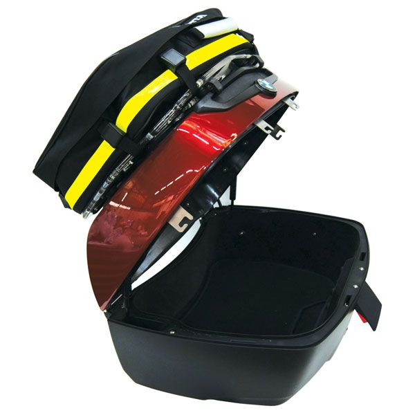 Bolsa trasera para portaequipajes para top case BMW K 1600 GTL /R 1250 RT /R 1200 RT, nylon Cordura, negro
