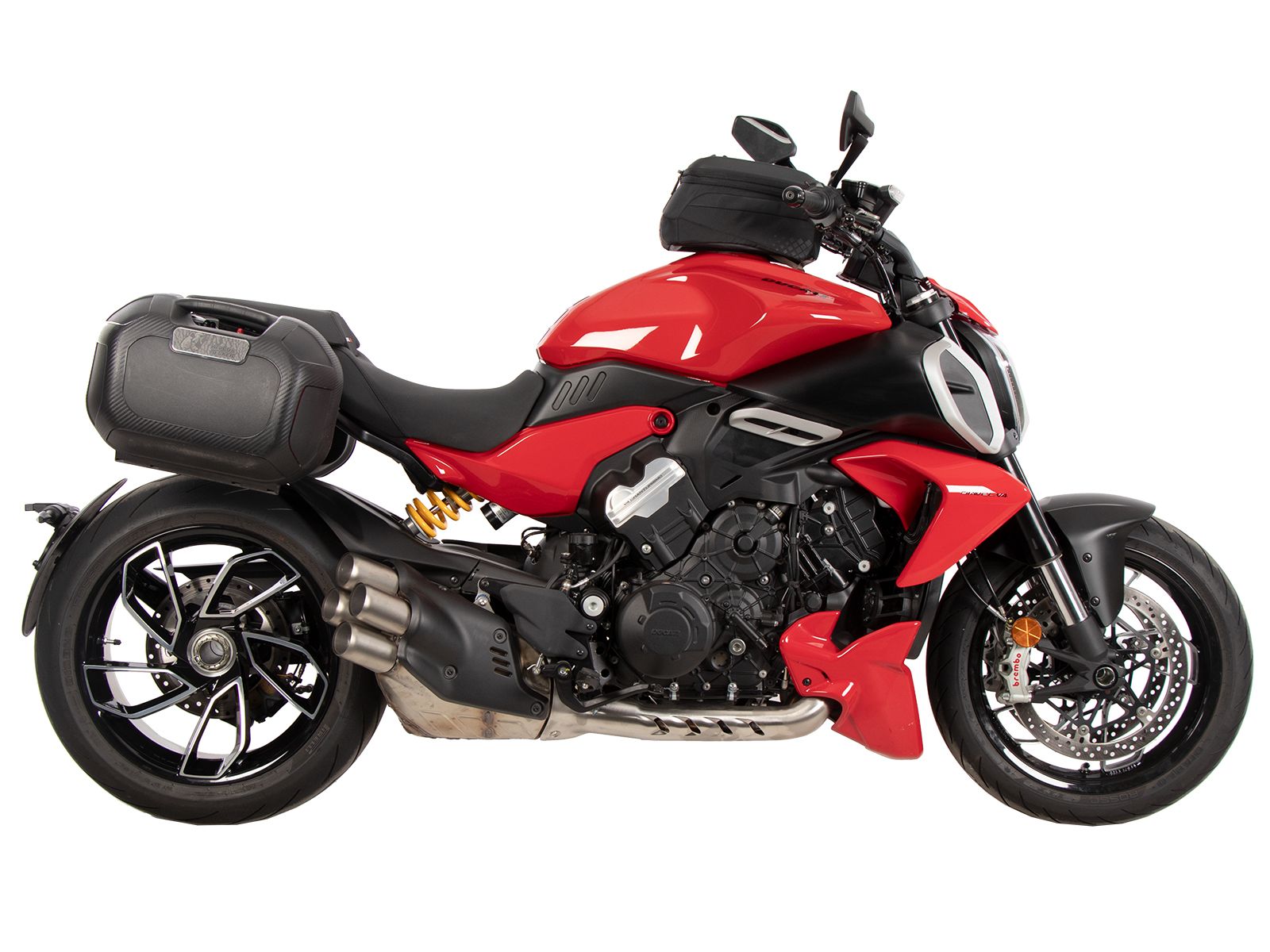 Anillo básico del depósito incl. unidad de cierre de la bolsa del depósito para Ducati Diavel V4 (23-) Hepco & Becker