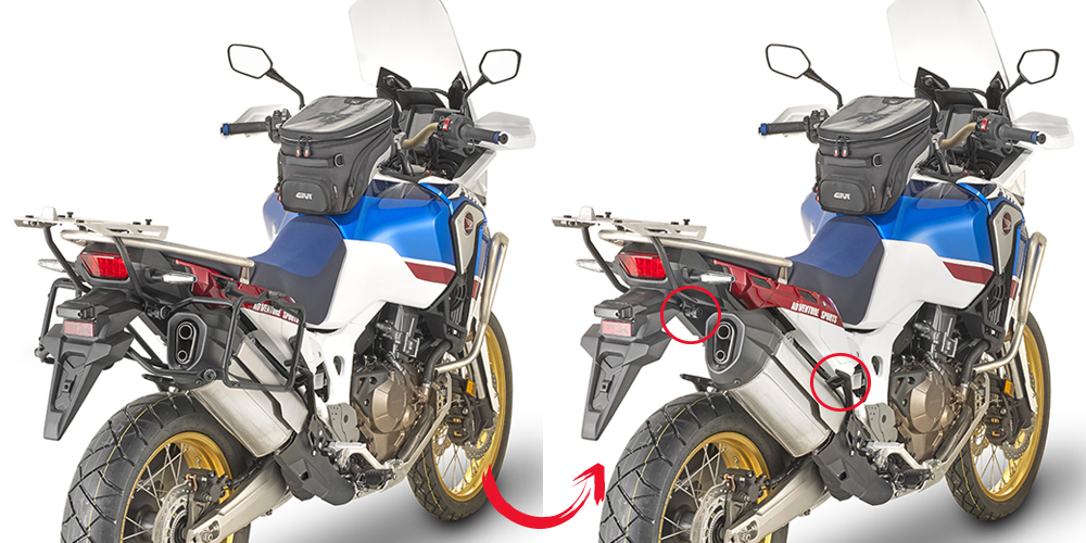 Portamaletas lateral para Honda CRF1000L Africa Twin (Bj.18-) Givi
