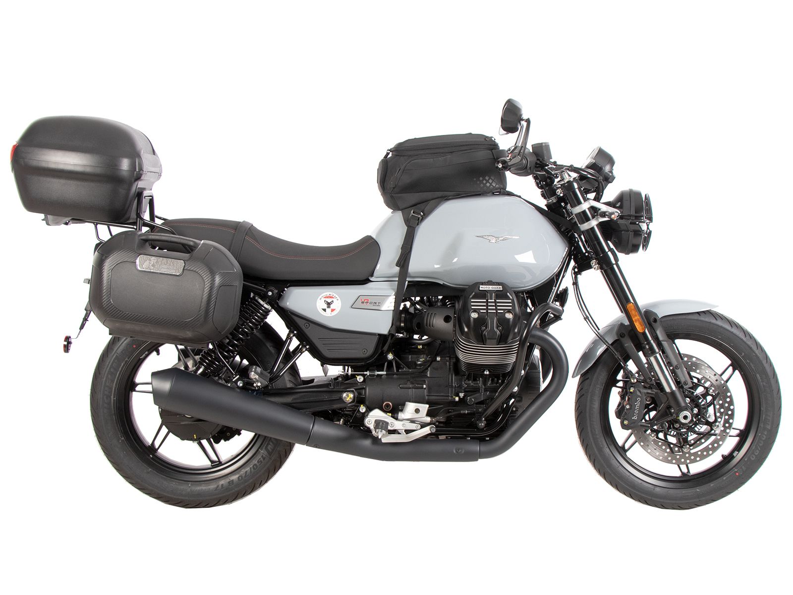 Soporte lateral C-Bow negro para Moto Guzzi V7 850 Special (25- ) Hepco & Becker