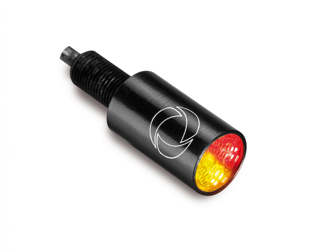 Indicador Kellermann, luz trasera y de freno, Atto DF Integral, aluminio, LED, HL/HR 12 V, negro brillante