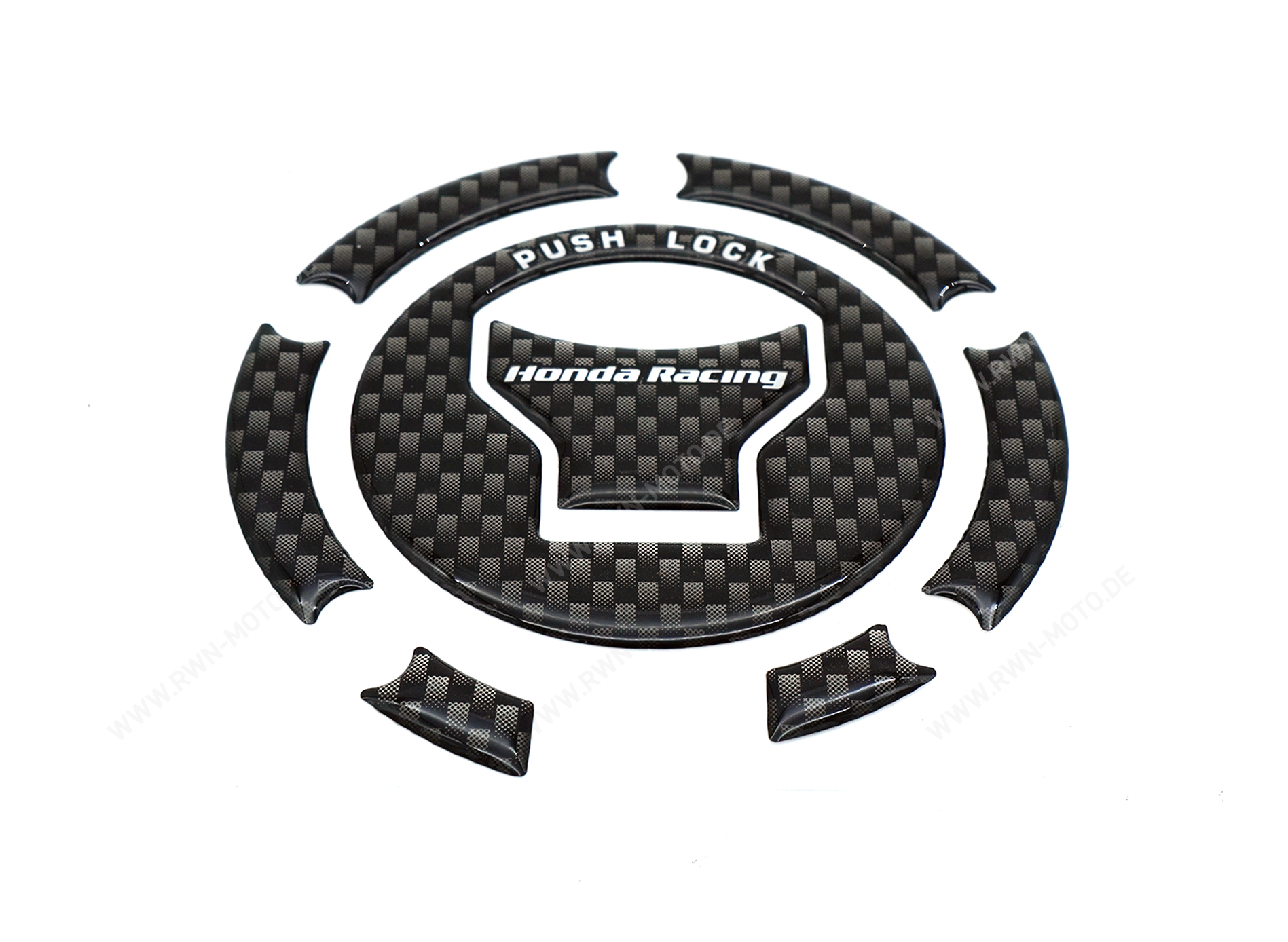 Decoración del tapón del depósito con el logotipo de HRC Original para todos los modelos de Honda