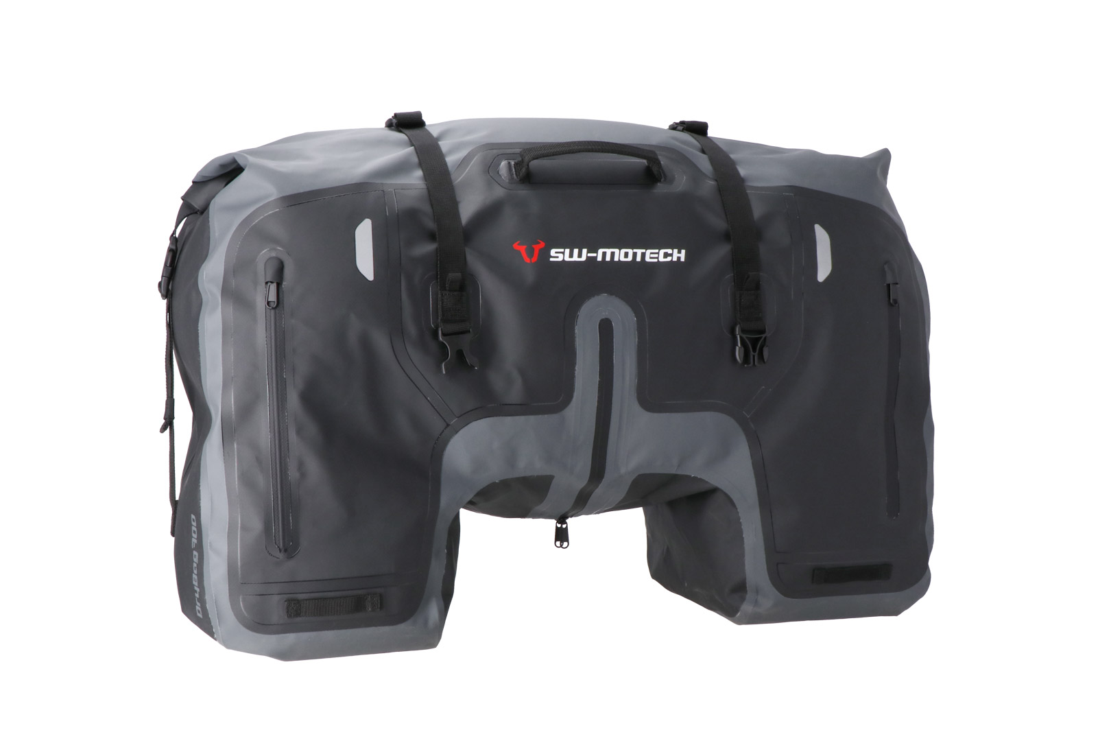 Drybag 700 bolsa trasera para Aprilia ETV 1200 Caponord, negro / gris - SW Motech