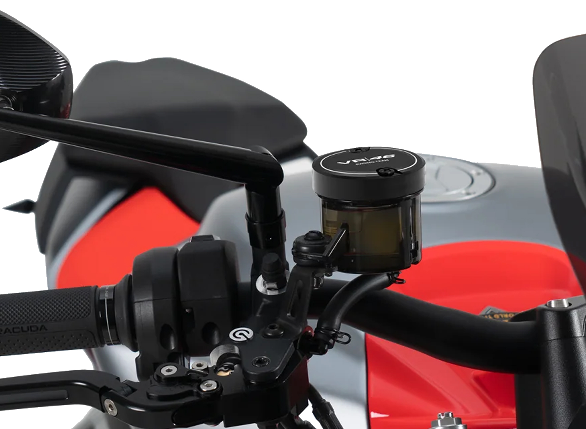 Depósito universal Barracuda VR|46 Racing Team con tapa de aluminio negro