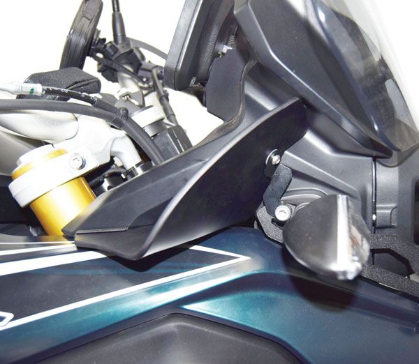 Alerones deflectores superiores para BMW F 850 GS (18-21), negro mate
