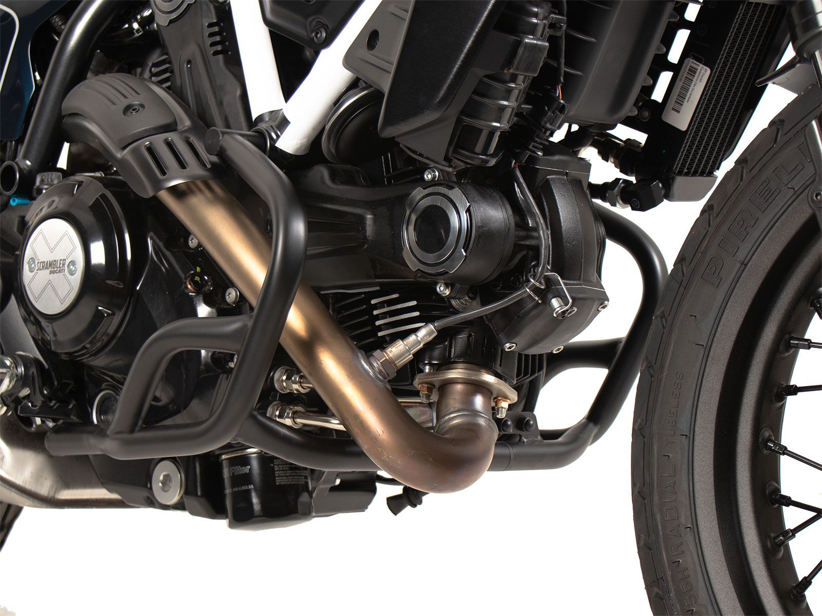 Guardamotor negro para Ducati Scrambler 800 Icon (23-) Hepco & Becker