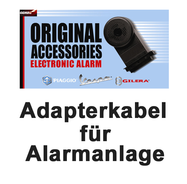 Cable adaptador sistema de alarma E-Power Vespa GT / GTS / Super
