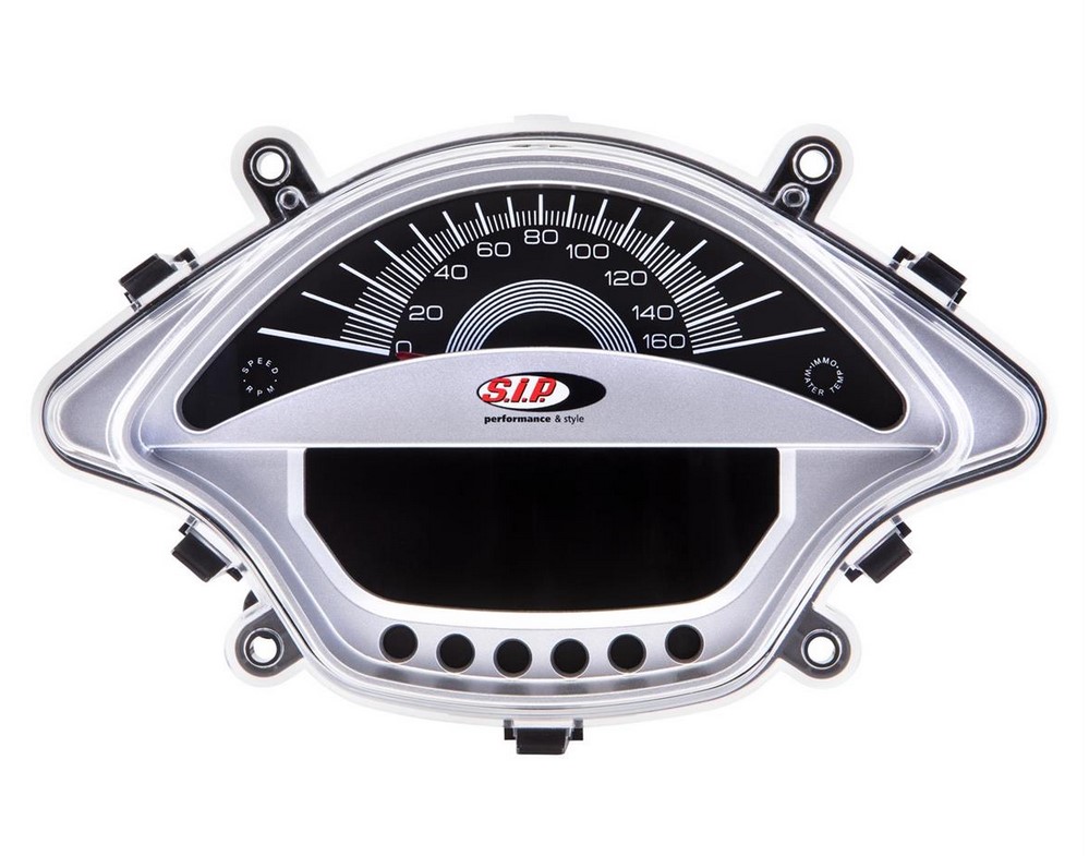 Cuentavueltas/cuentavueltas para Vespa GTS/GTS Super 300cc FL ('14-), plata
