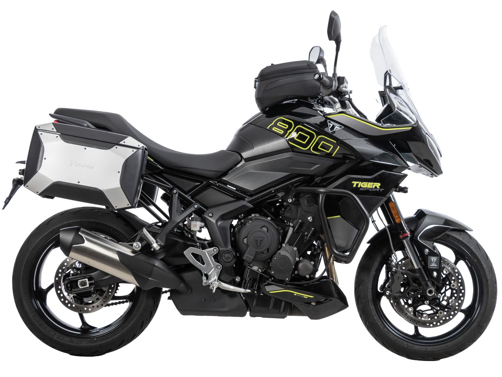 Soporte lateral C-Bow negro para Triumph Tiger Sport 800 (25-) Hepco & Becker