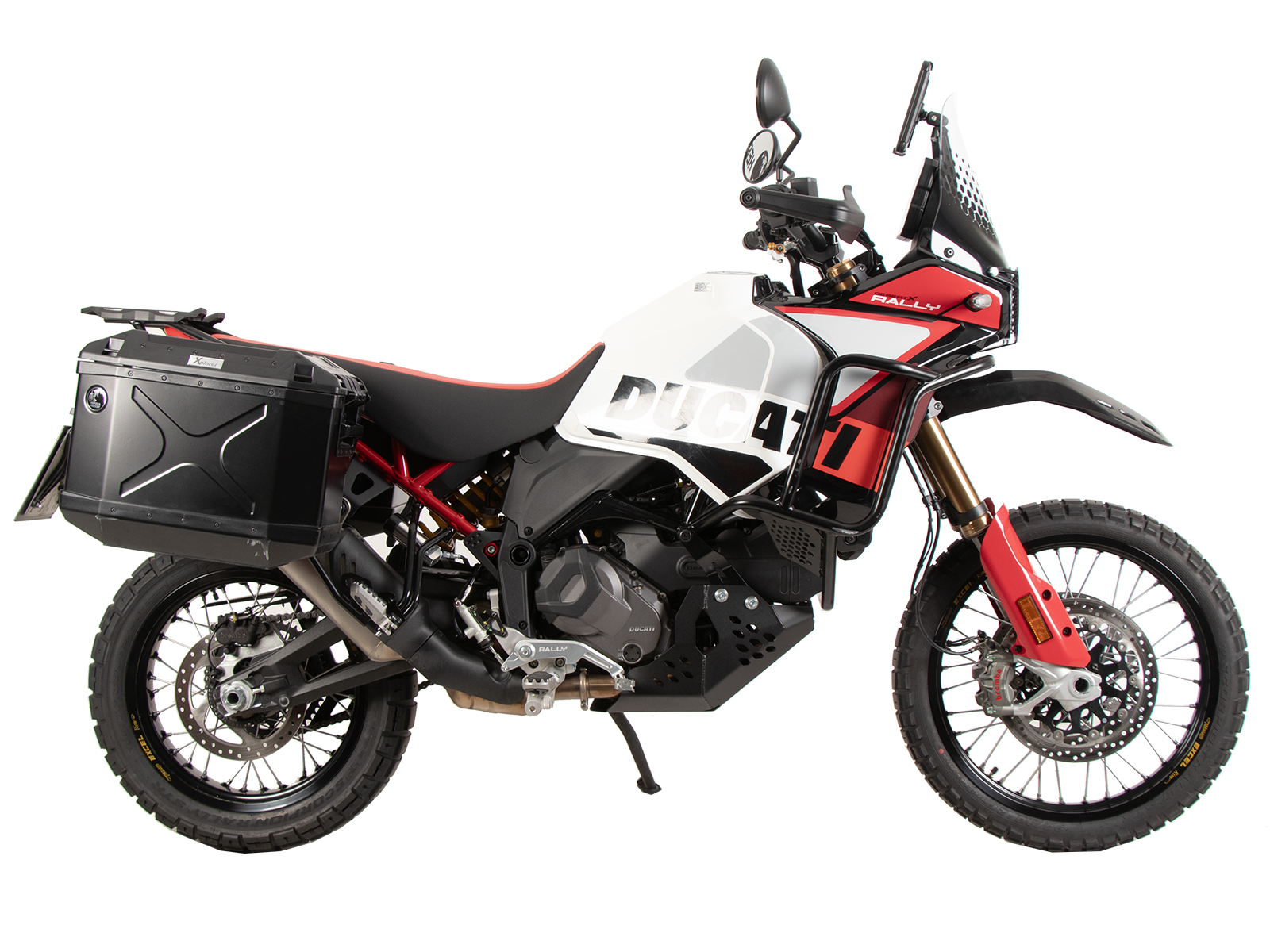 Juego portaequipajes Portaequipajes Cutout incl. juego portaequipajes Xplorer Cutout negro para Ducati Desert X Rally (24-)