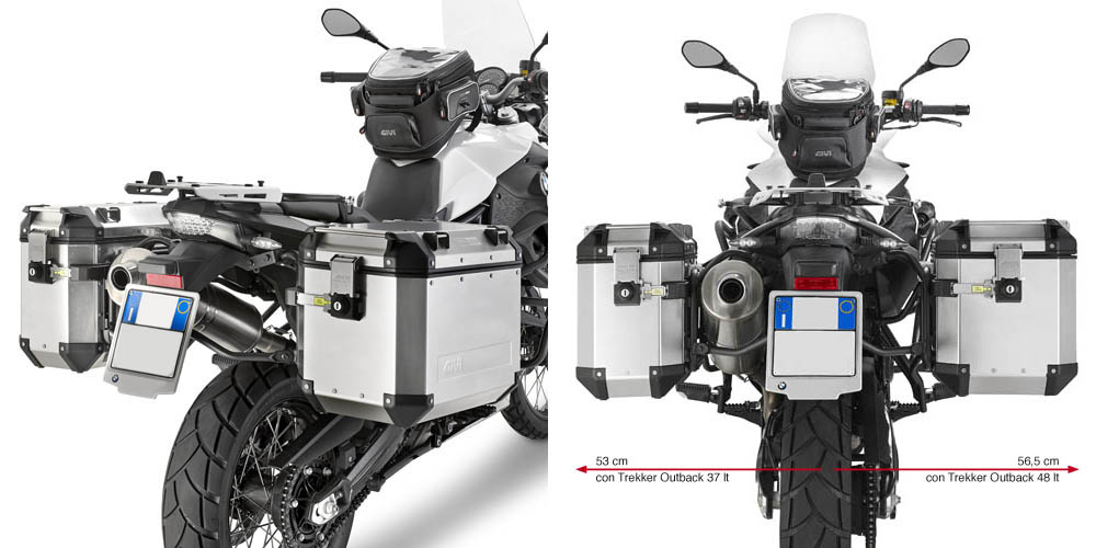Portamaletas lateral para BMW F 650 / F 800 GS (MY 08-17) / F 700 GS (MY 13-17) Givi