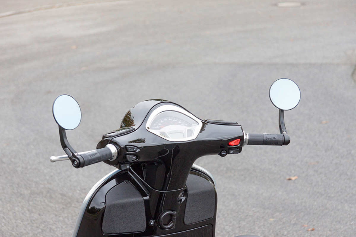 Espejo de manillar Clubman para Vespa ET / LX / LXV /S / GTS / GTS Super / GTV / GTS HPE / GT