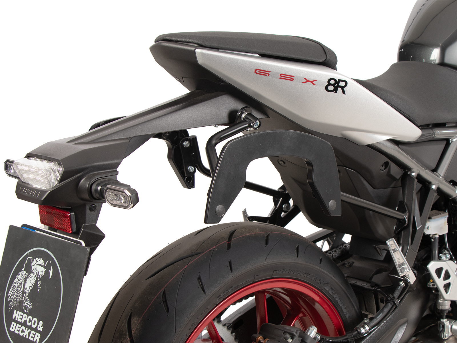 Soporte lateral C-Bow negro para Suzuki GSX-8R (24- ) Hepco & Becker