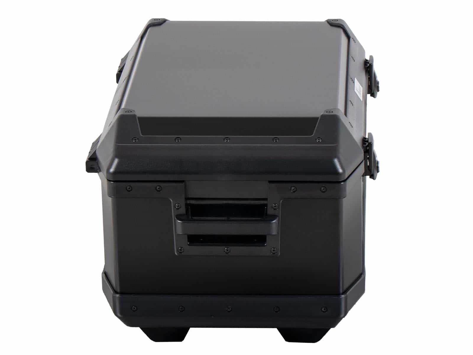 Maletín superior de aluminio Xplorer 60 litros aluminio negro Hepco & Becker
