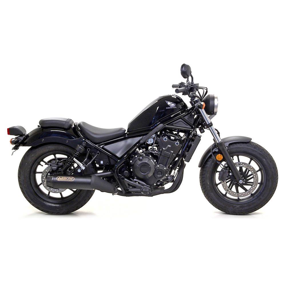 Escape ARROW REBEL Sip-On acero inoxidable negro para Honda CMX500 Rebel año modelo 2017-2022