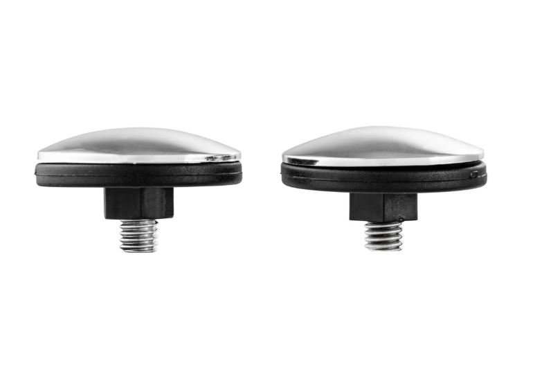 Tapa del orificio del espejo izquierda y derecha para Vespa, cromada
