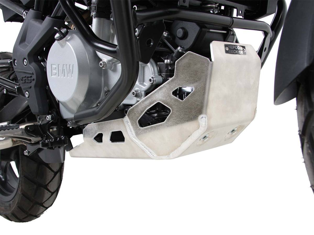 Placa de protección del motor plateada para BMW G 310 GS (17-) Hepco & Becker