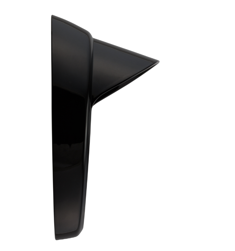 Aro de lámpara con tulipa para Vespa LX 50-150ccm, negro brillante
