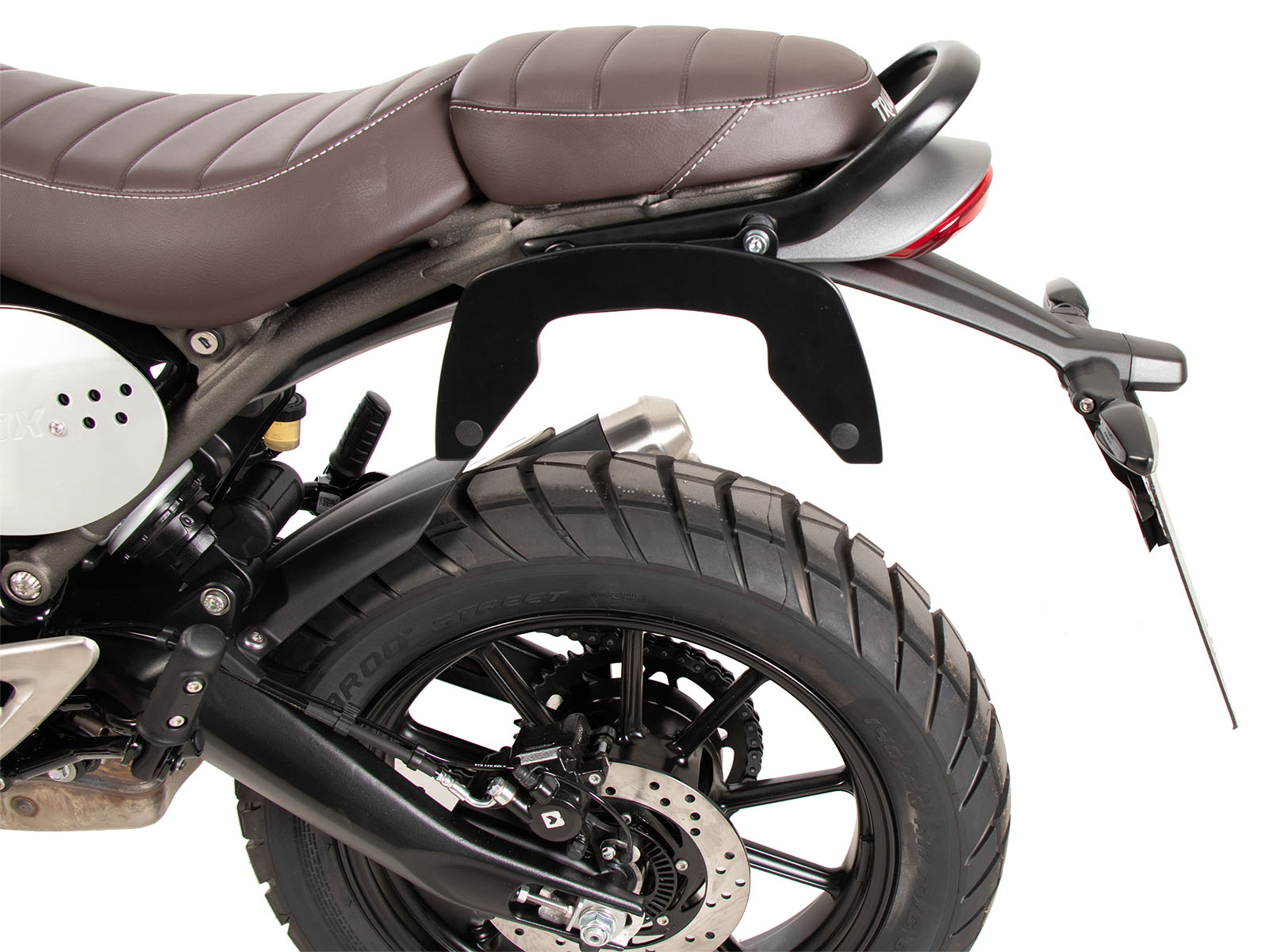 Soporte lateral C-Bow negro para Triumph Scrambler 400 X (24-) Hepco & Becker