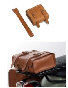 Bolsa de cuero original, marrón para Moto Guzzi V7 I+II