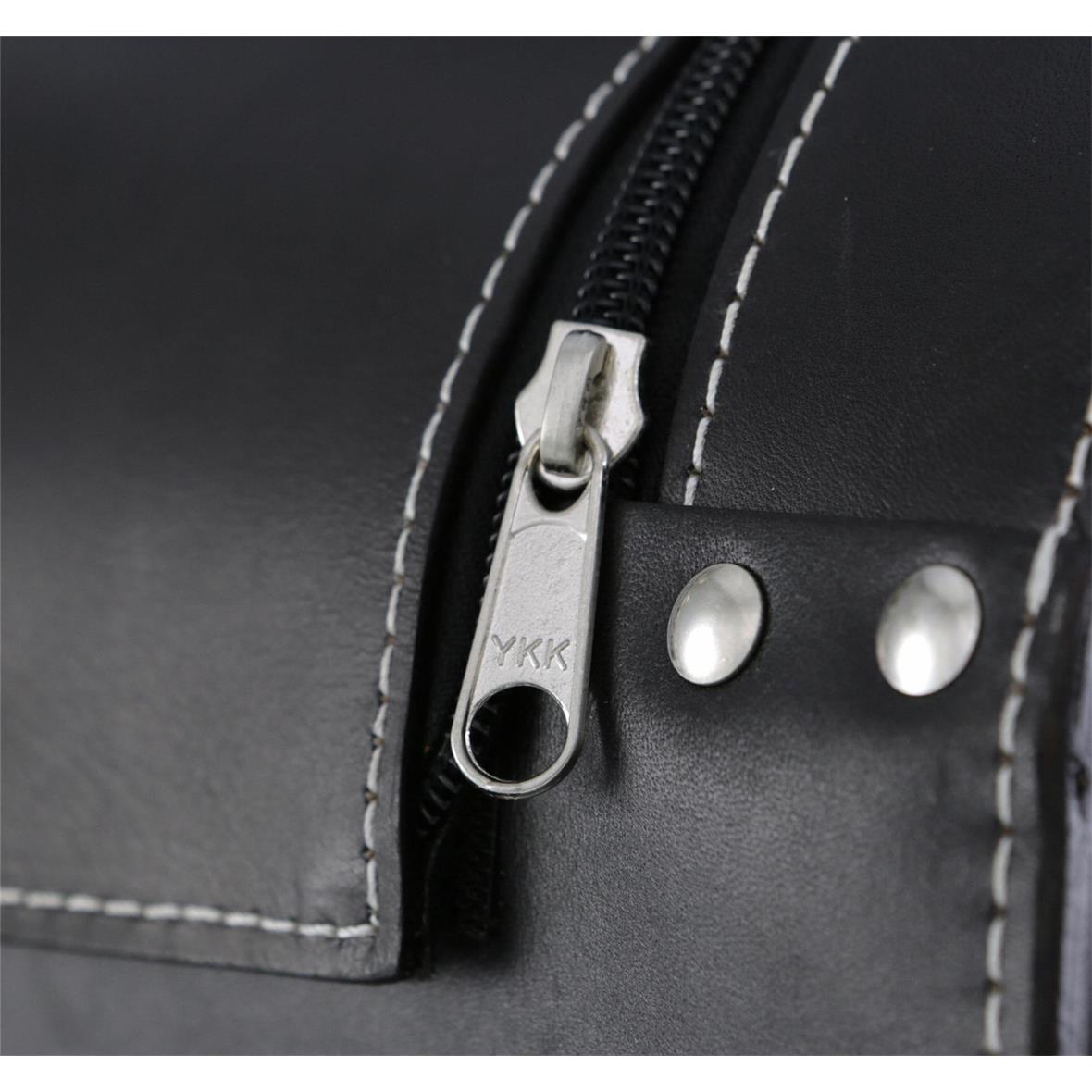 Funda de cuero "Classic" para Vespa - negra