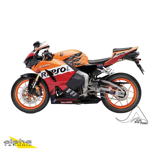 Stompgrip negro Volcano para Honda CBR600RR 2013-17