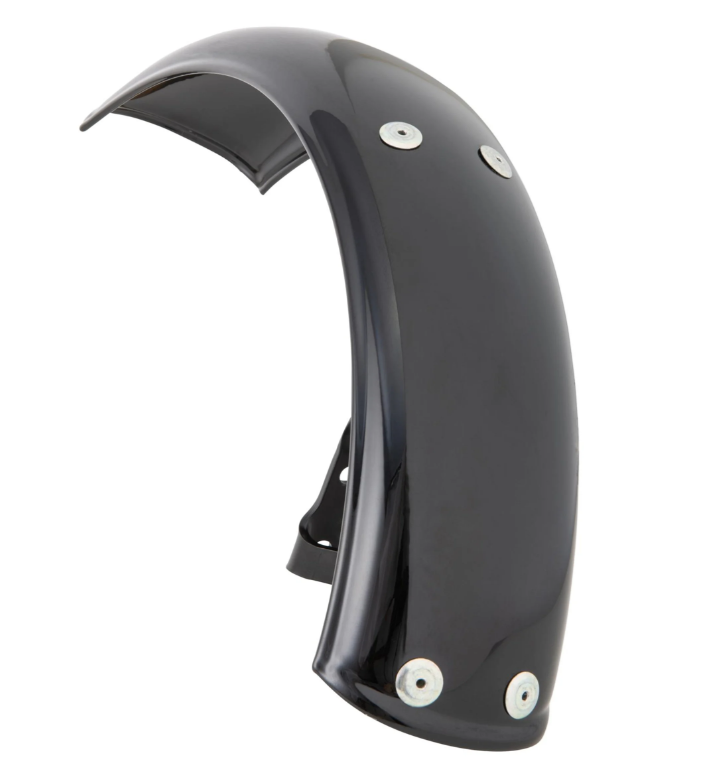 Guardabarros Garelli para Vespa PX 80-200ccm, metal, negro brillante