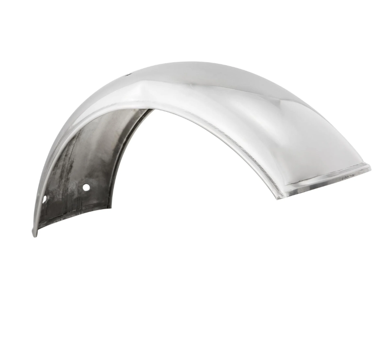 Guardabarros 2.0 Garelli sin soporte para Vespa PX 80-200cc, acero inoxidable pulido