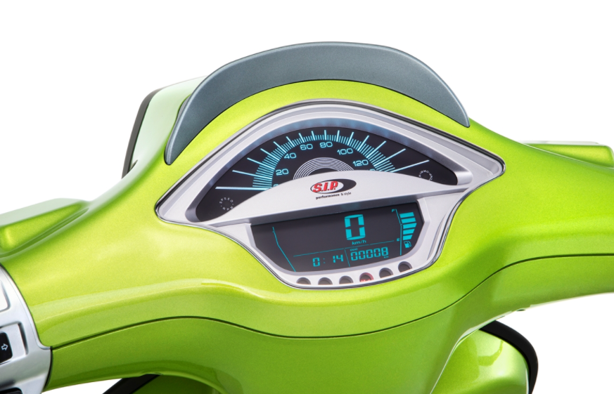 Cuentarrevoluciones/calendario para Vespa Primavera/Sprint 50-150cc 2T/4T AC, plata