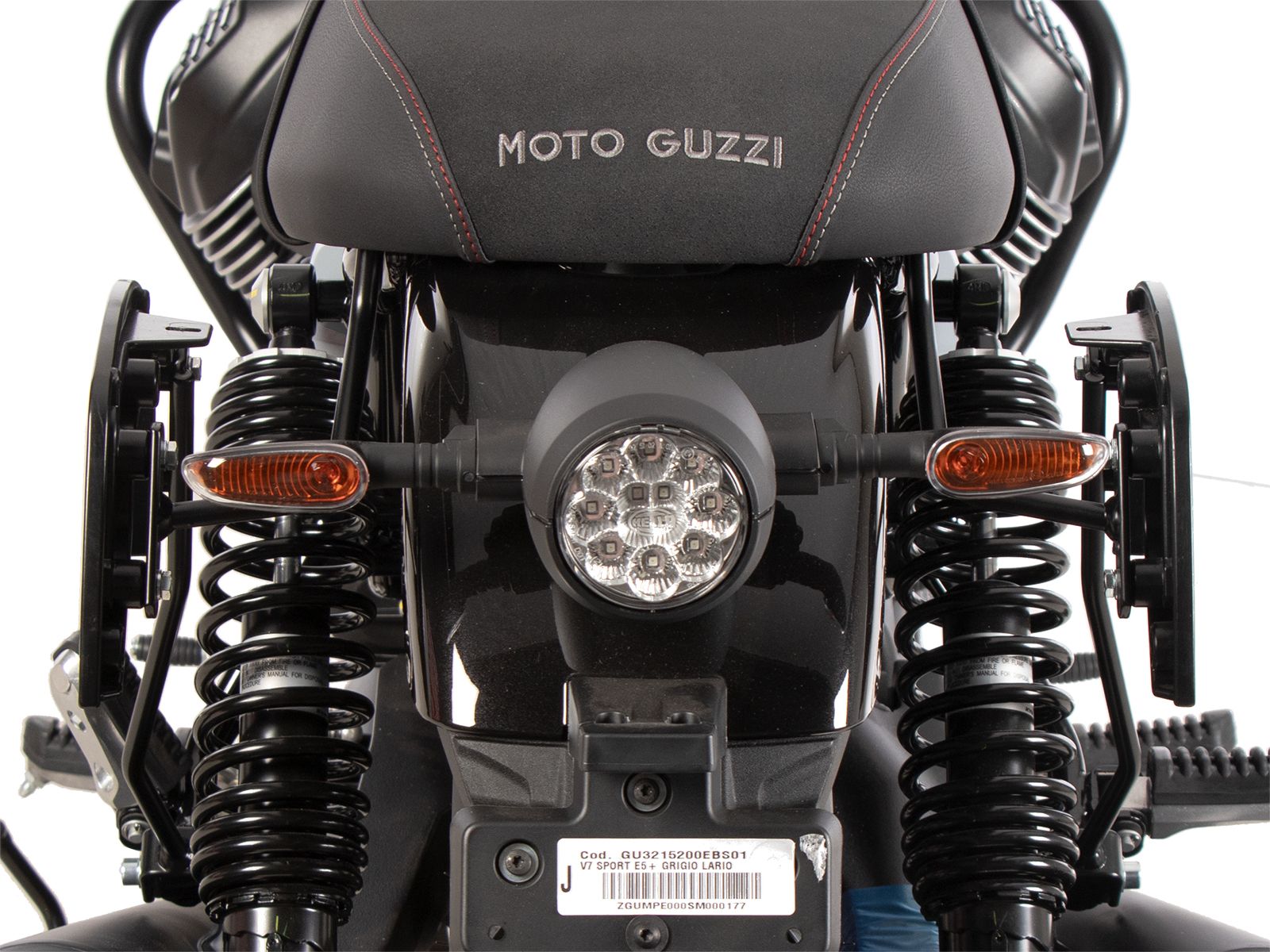 Soporte lateral C-Bow negro para Moto Guzzi V7 850 Special (25- ) Hepco & Becker