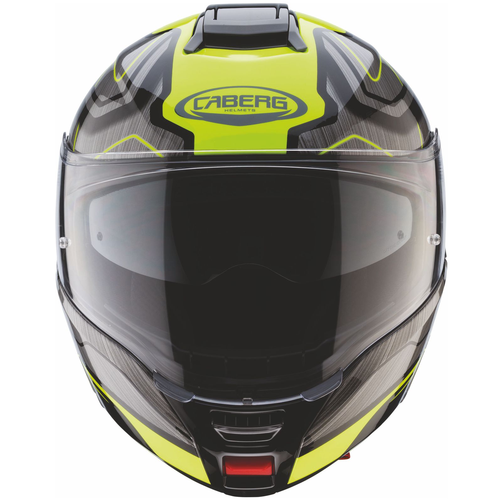 Casco Caberg Levo Flow, negro/gris-amarillo