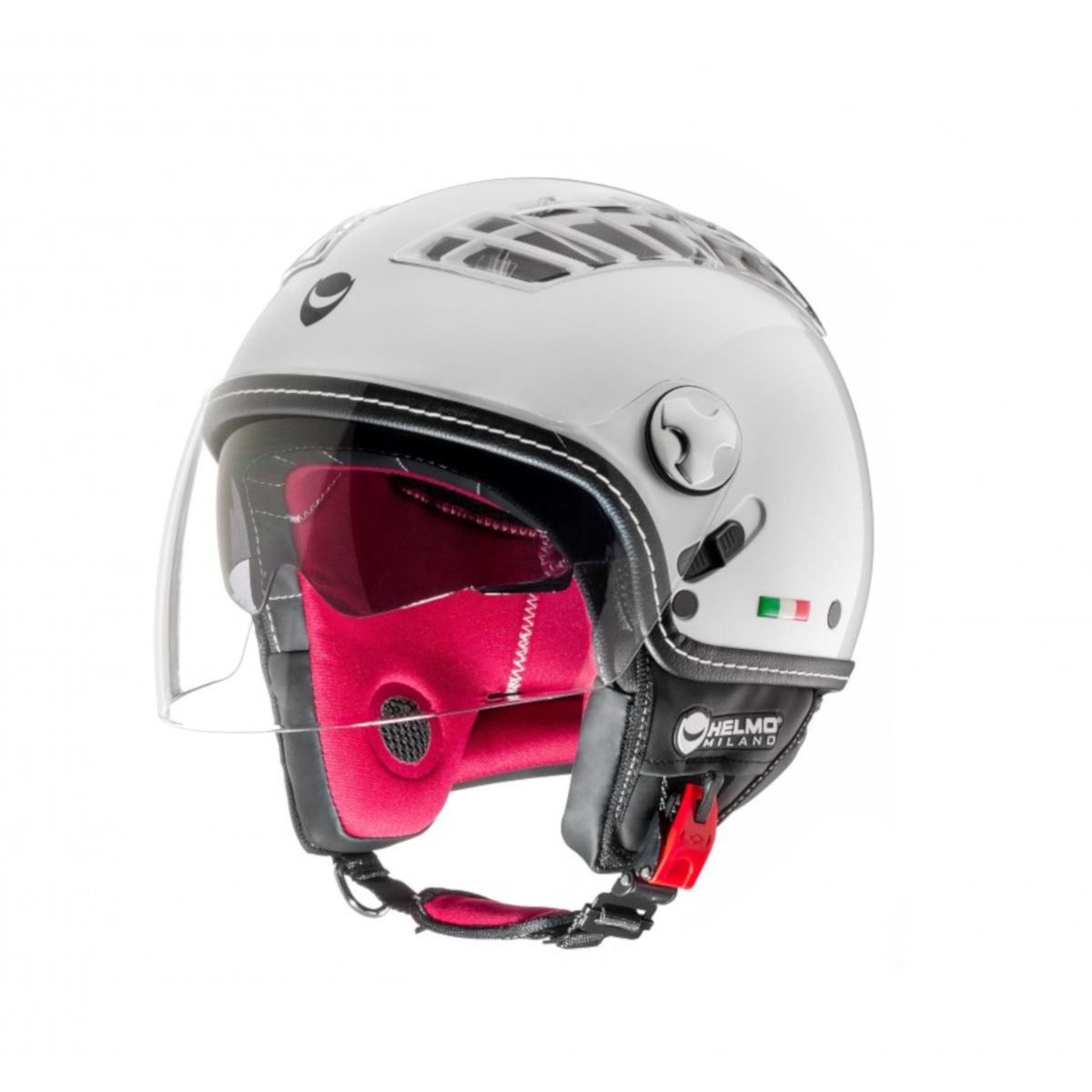 Helmo Milano Demi Jet, turbina, blanco