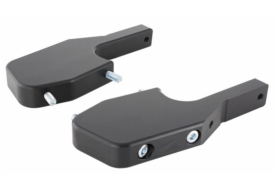 Adaptador de reposapiés para Vespa GTS/GTS Super/GTV/GT 60/GT/GT L 125-300cc, negro brillante