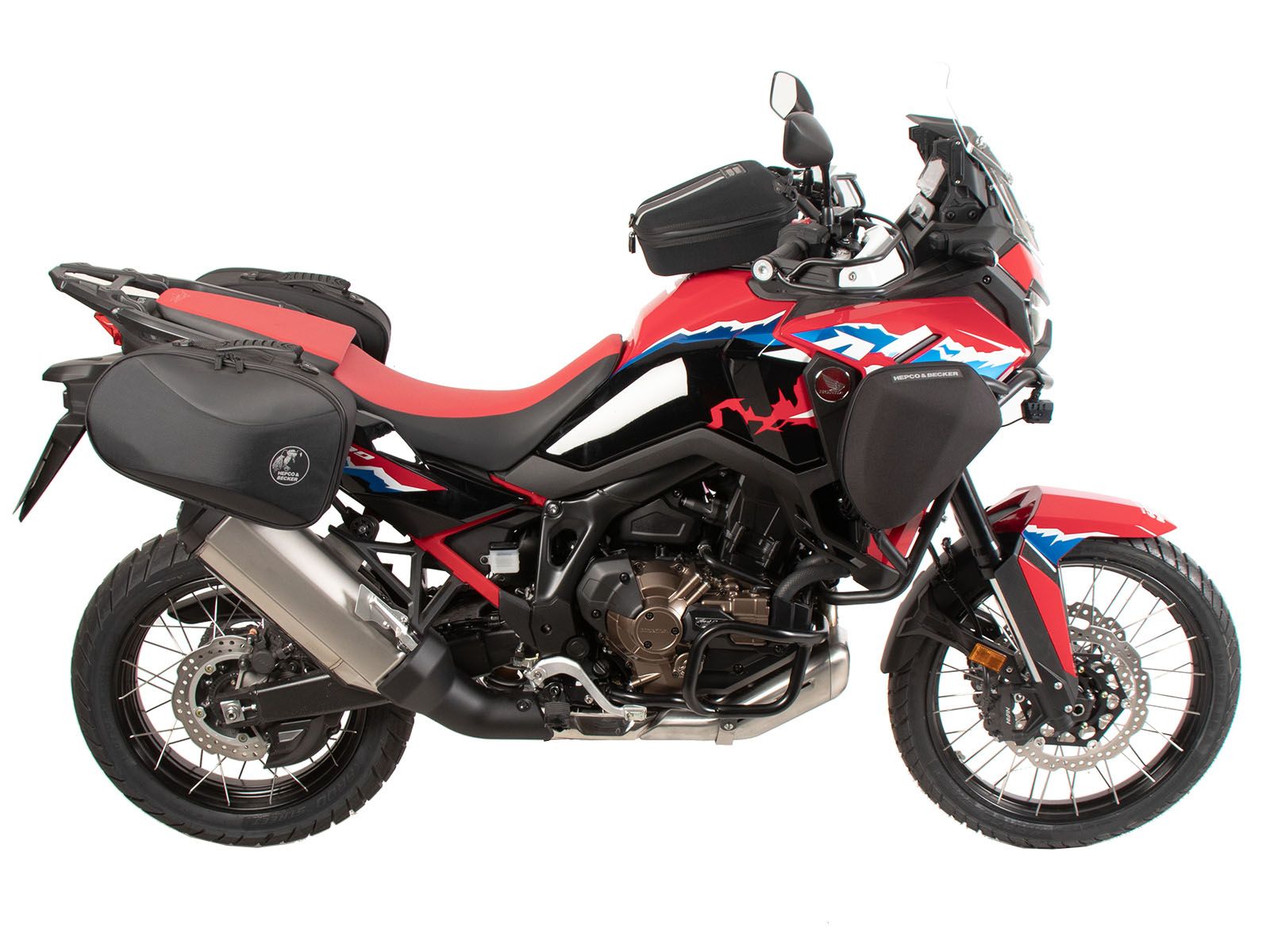 Soporte lateral C-Bow negro para Honda CRF 1100 Africa Twin Adventure Sports (24-) Hepco & Becker