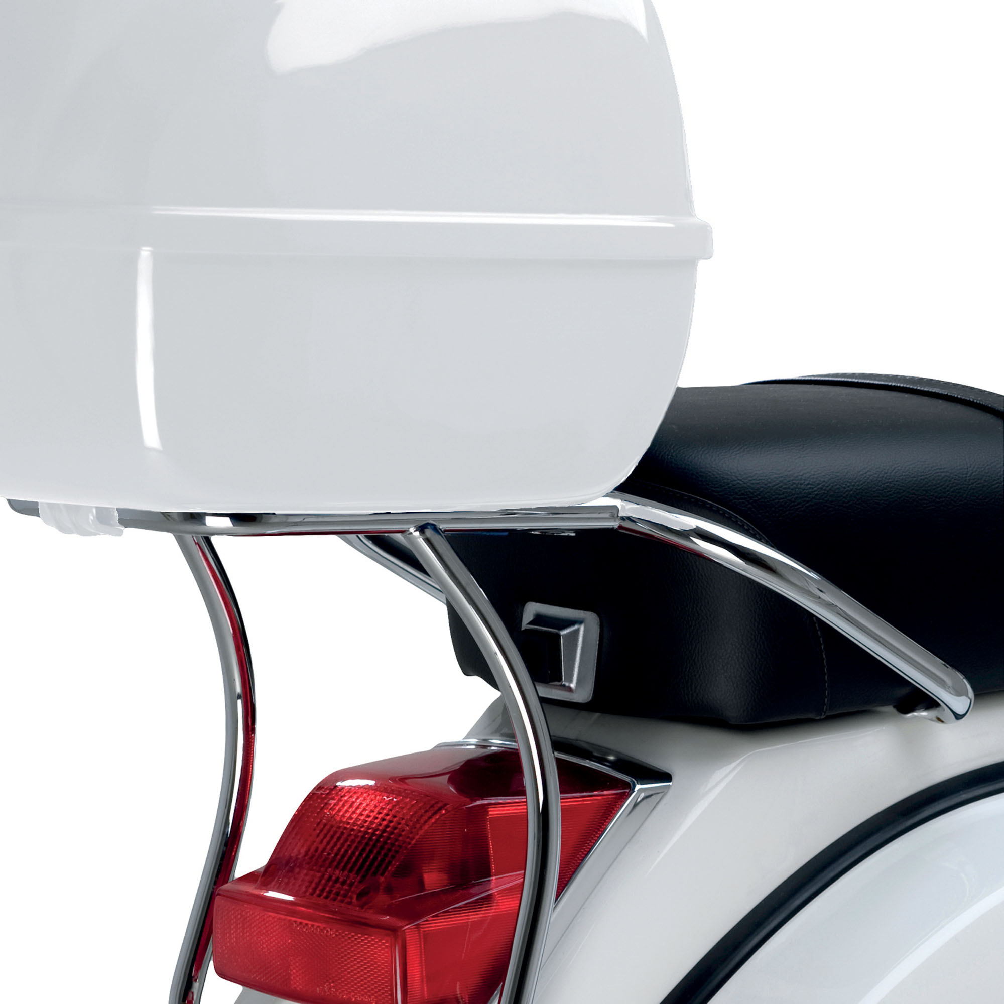 Portaequipajes trasero original cromado para Vespa PX