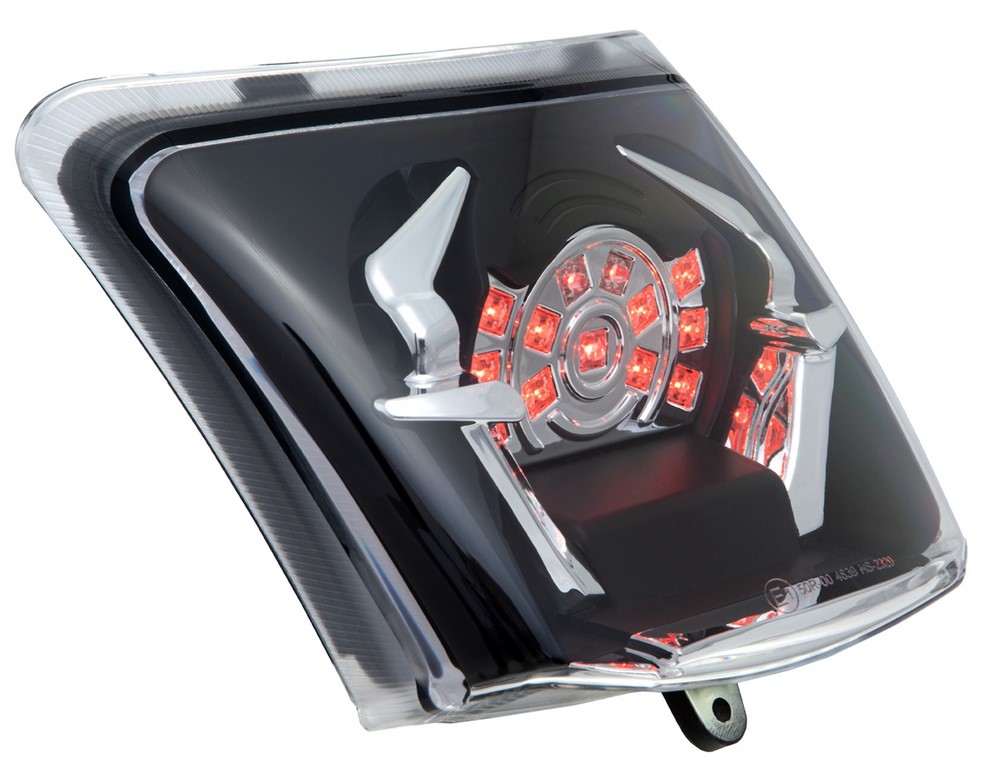 Piloto trasero MK II LED para Vespa GTS/GTS Super/GTV 125-300cc HPE ('18-), transparente