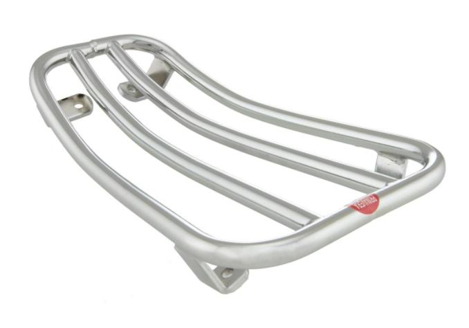 Portaequipajes de paso cromado para Vespa Primavera/​Sprint 50-150ccm