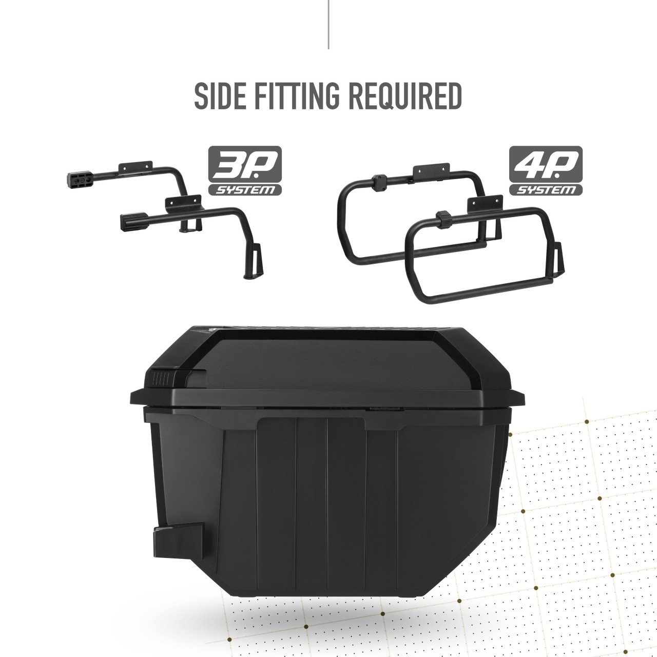 Juego de maletas laterales Shad TR27, negras con cubierta de aluminio, 27 l