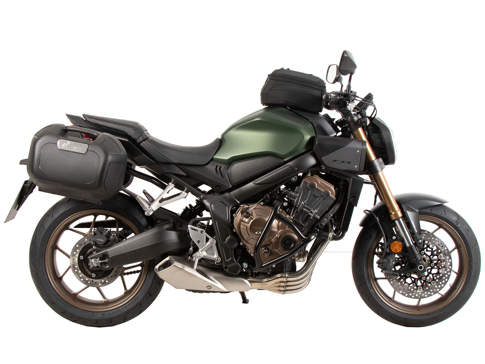 Soporte lateral C-Bow negro para Honda CB 650 R / E-Clutch (24-) Hepco & Becker