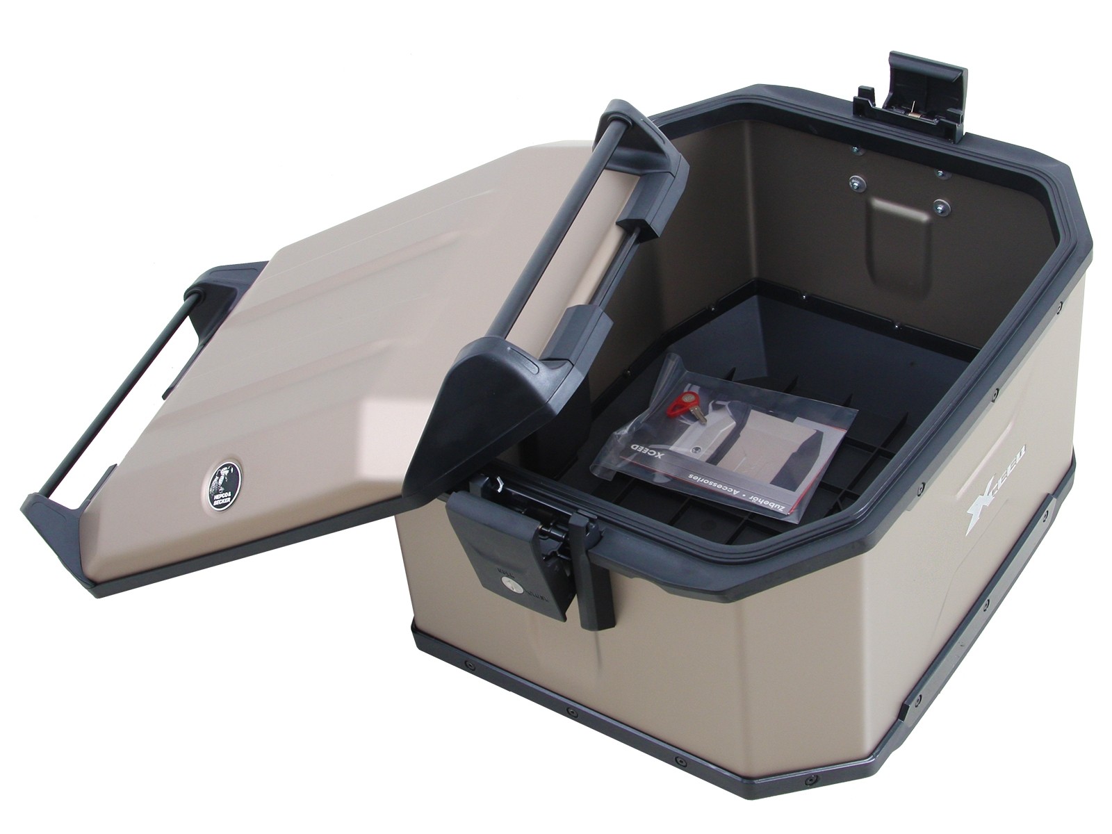 Xceed Topcase 45 Ltr. titanio Original Hepco & Becker