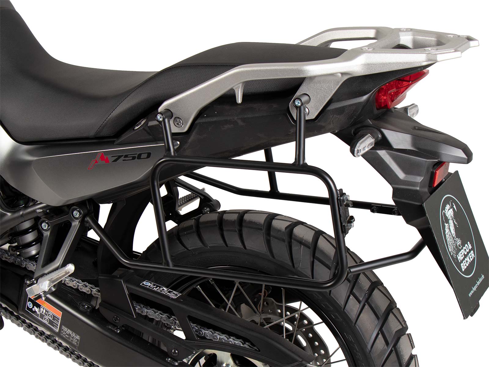 Portamaletas lateral fijo negro para Honda XL 750 Transalp (25- ) Hepco & Becker