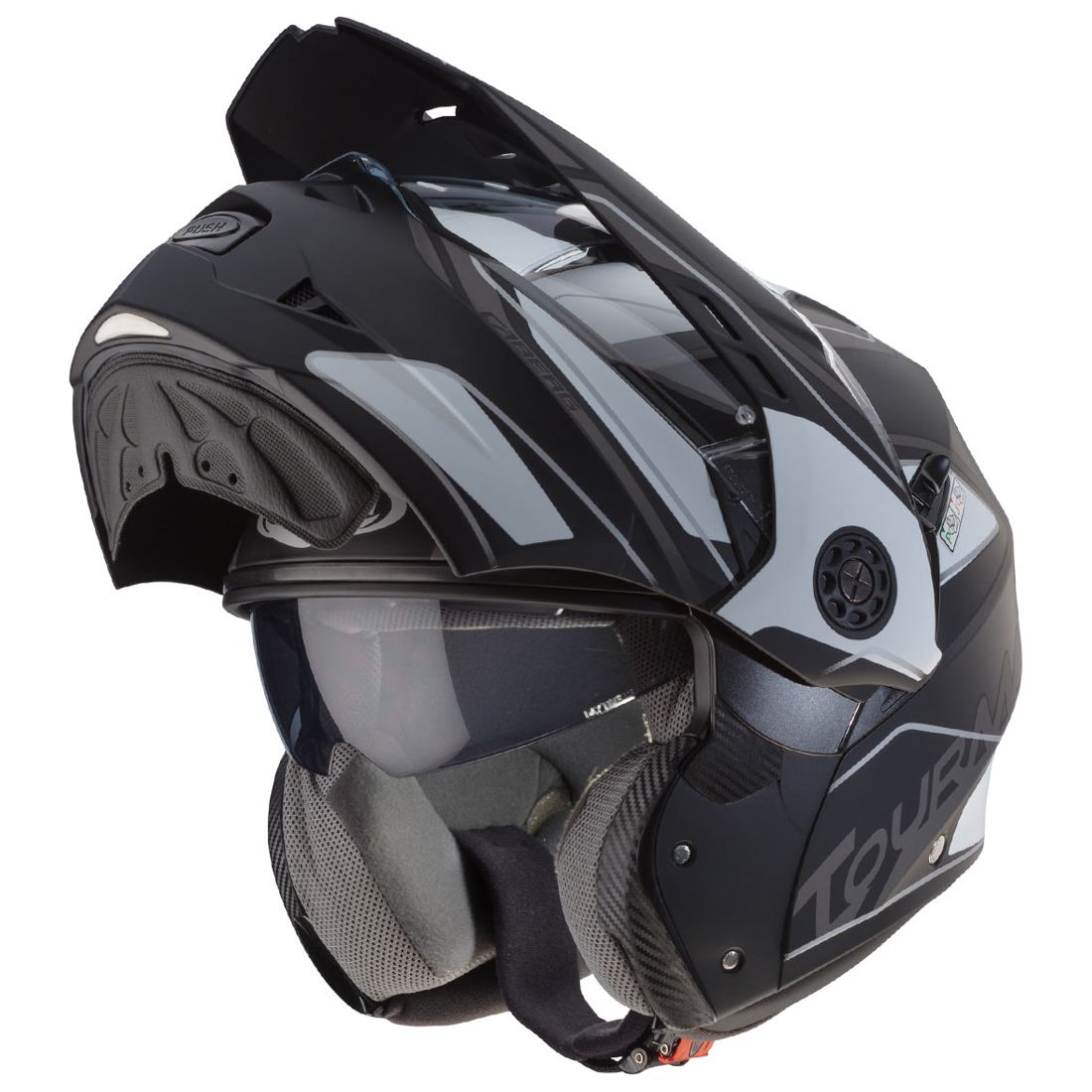Casco Caberg Tourmax Marathon, negro mate/blanco
