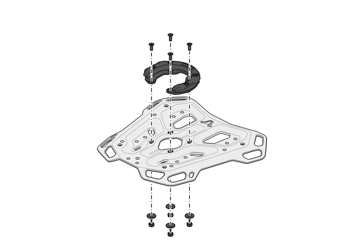 SW-Motech ADVENTURE-RACK portaequipajes para Honda XL 750 Transalp (23-) SW-Motech