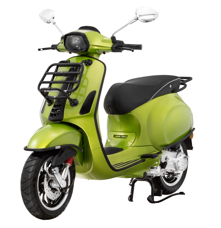Portaequipajes trasero para Vespa Primavera /Sprint /Elettrica 50-150ccm, negro mate