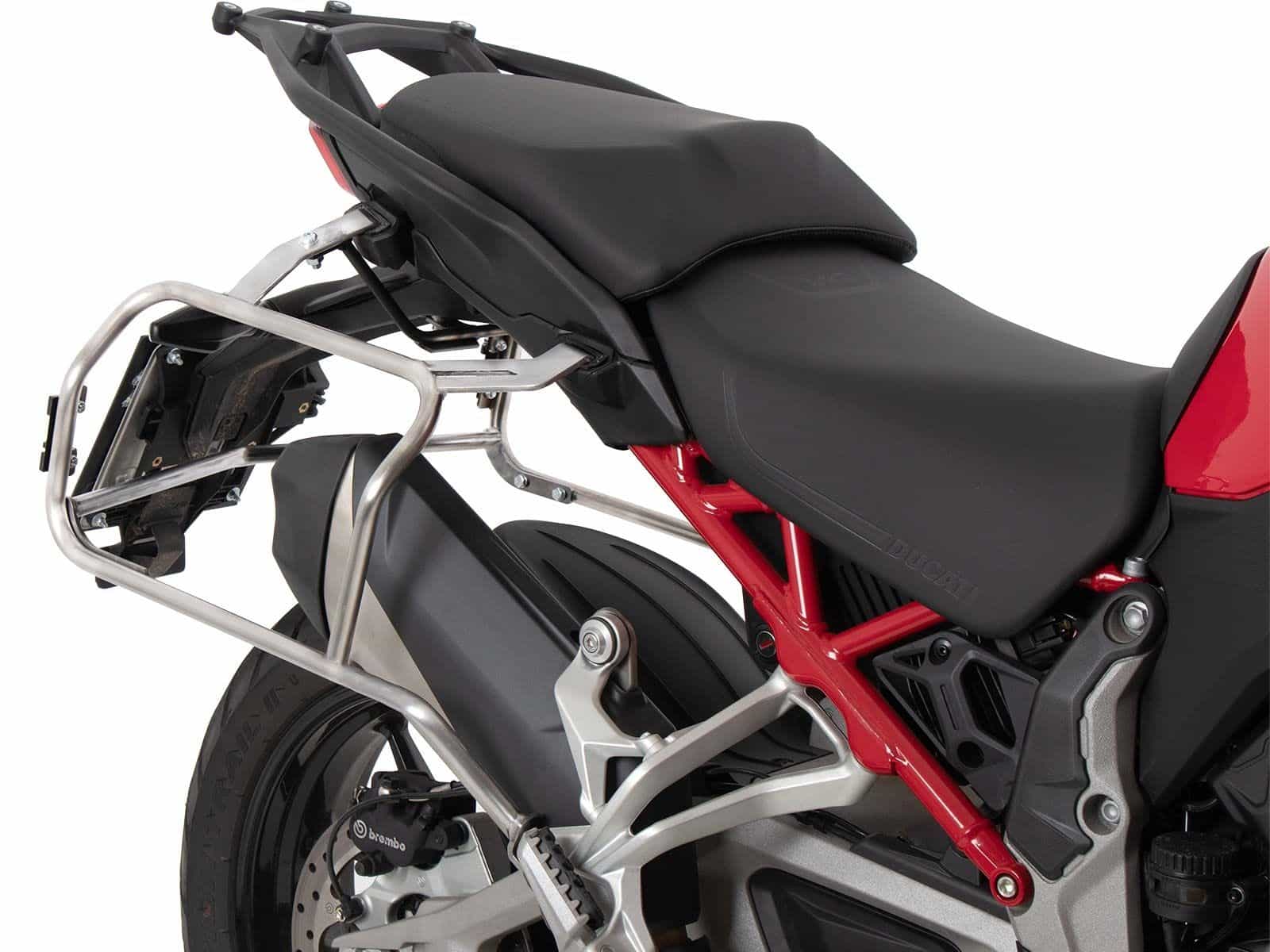 Juego portaequipajes Cutout incl. juego portaequipajes Xplorer Cutout negro para Ducati Multistrada V4 (25-)
