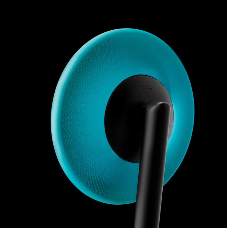 Espejo de manillar RIZOMA E-POP izquierda o derecha para Vespa, negro/azul