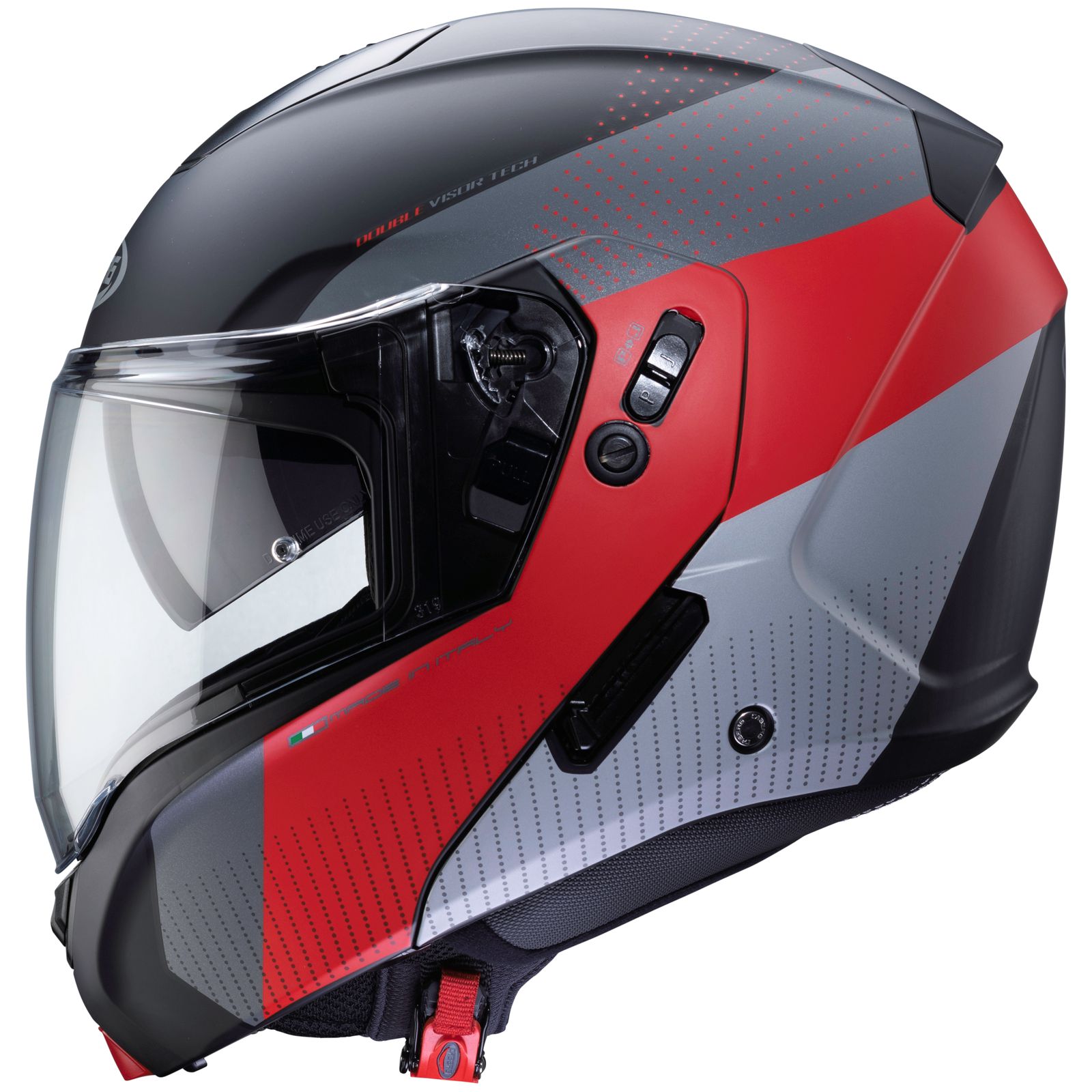 Casco Caberg Horus Scout, negro mate/gris flúor